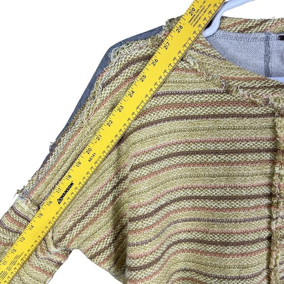 Free People Womens S Catalina Pullover Cropped Sweatshirt Top Bell Sleeve Beachy - Picture 10 of 12